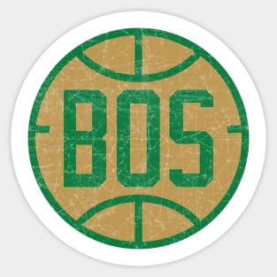 Boston Vintage Basketball Sticker